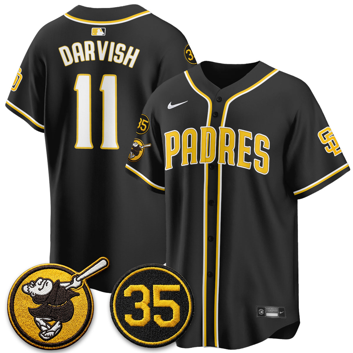 SD 2026 Black Out Style Limited Vapor Jersey - All Stitched