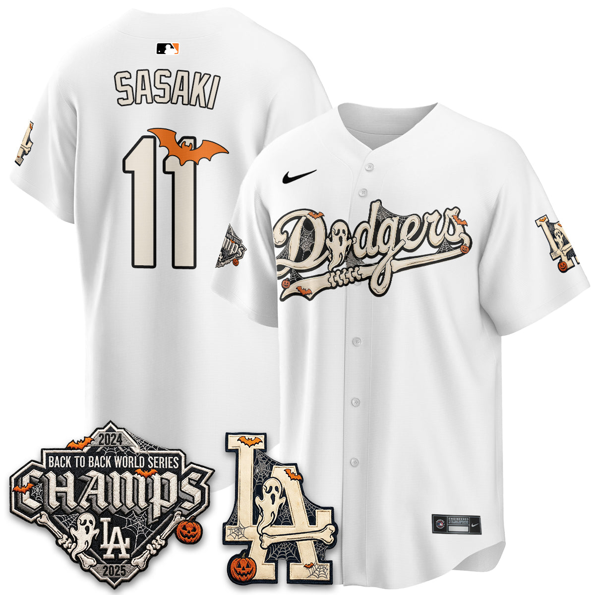Los Angeles Dodgers Halloween 2026 Vapor Jersey - Stitched