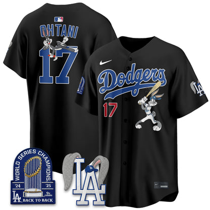 Los Angeles Dodgers Bunny Edition Vapor Jersey - Stitched