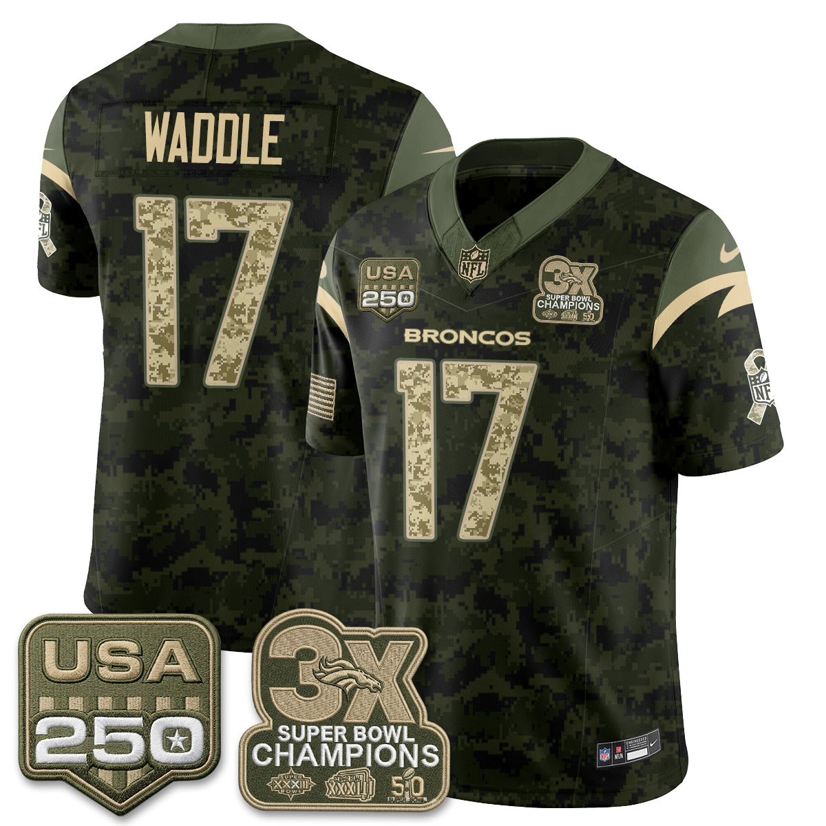 DEN 2026 Salute to Service Edition Vapor Jersey - Stitched