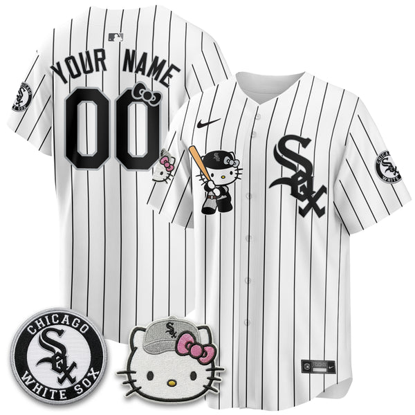 Chicago White Sox x Meow KT Vapor Custom Jersey - Stitched