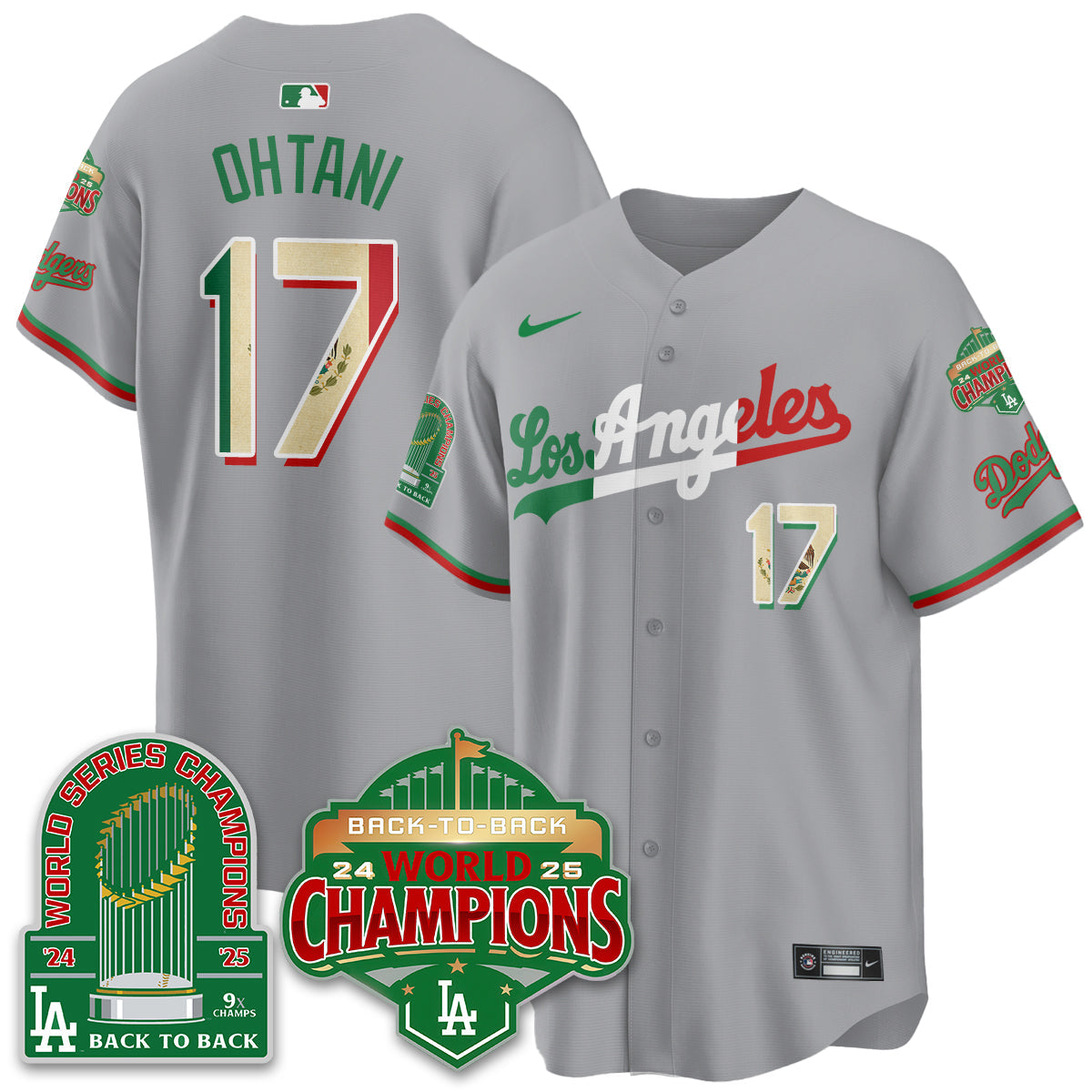LAD Mexico Vapor Limited Jersey - 9x & B2B Champs - All Stitched