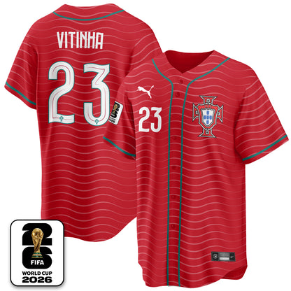 Portugal Soccer National Team x Baseball Vapor Limited Jersey - Stitched