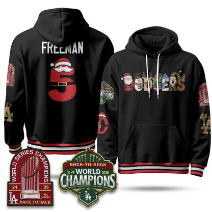 Los Angeles Dodgers 2026 Xmas Edition Hoodie - Stitched
