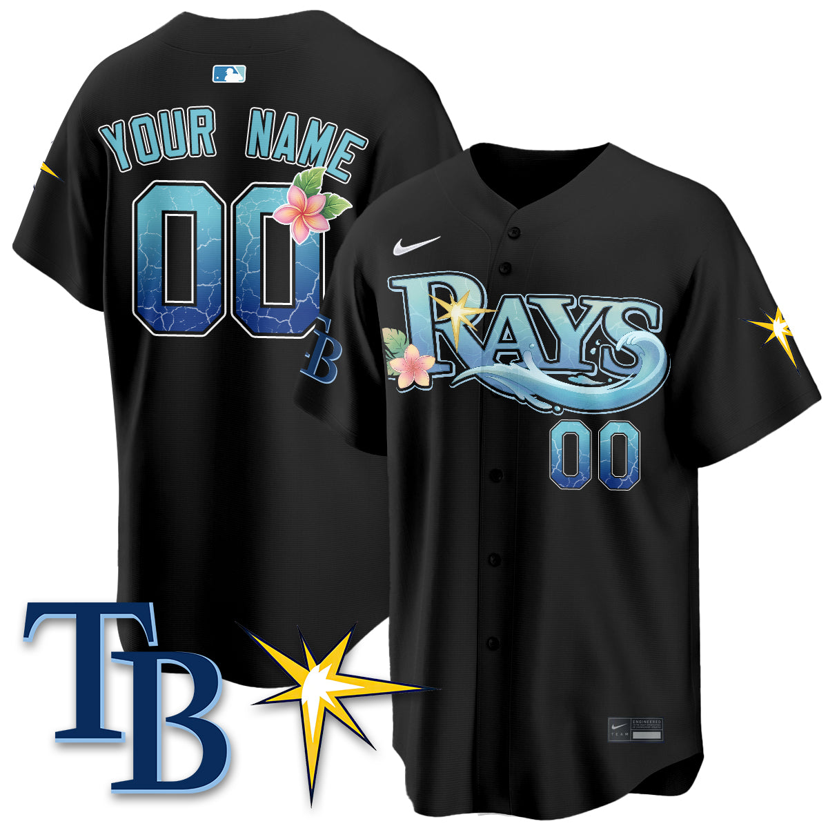 Tampa Bay Rays Aloha Spirit Vapor Limited Custom Jersey - Stitched
