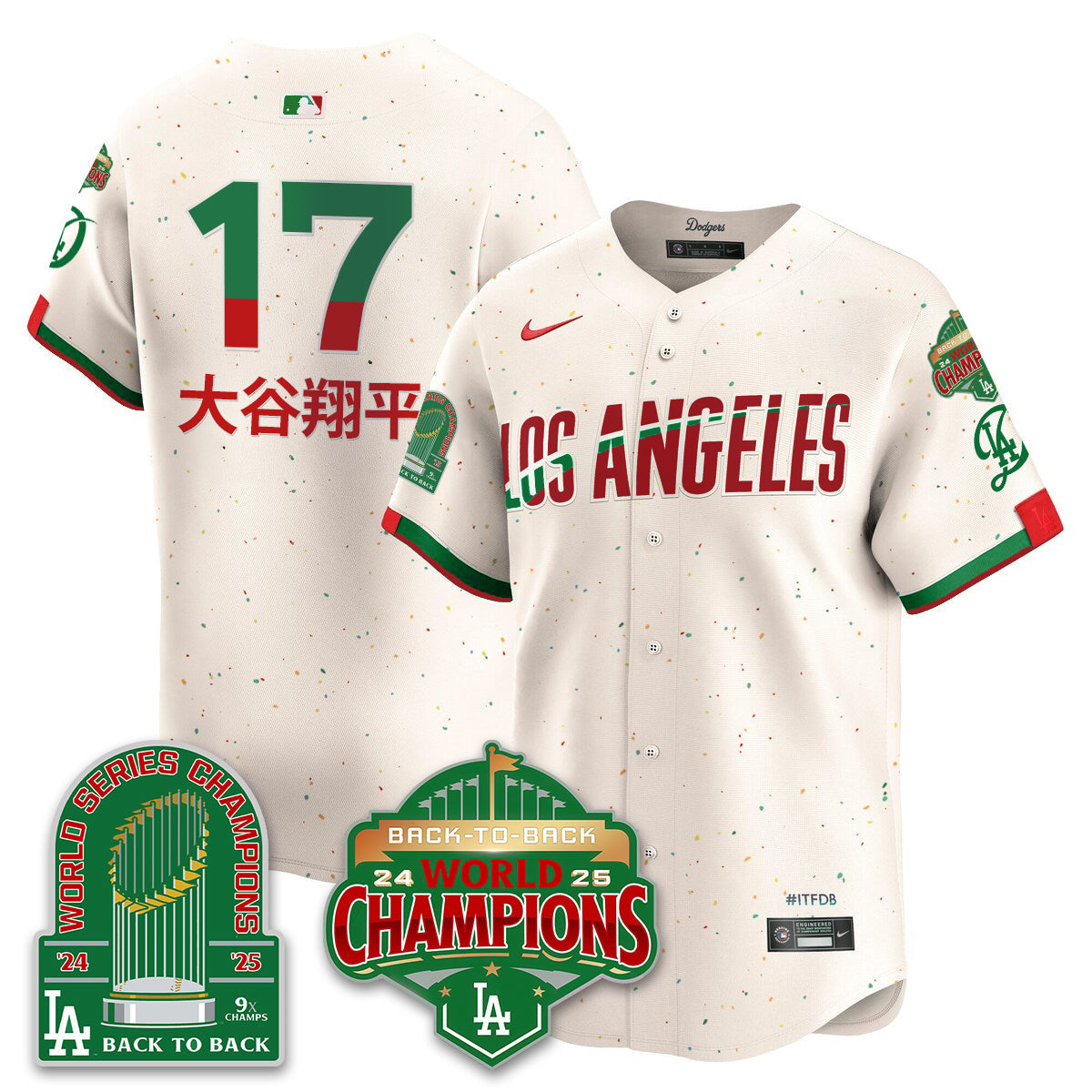 LAD Mexico Vapor Limited Jersey - 9x & B2B Champs - All Stitched