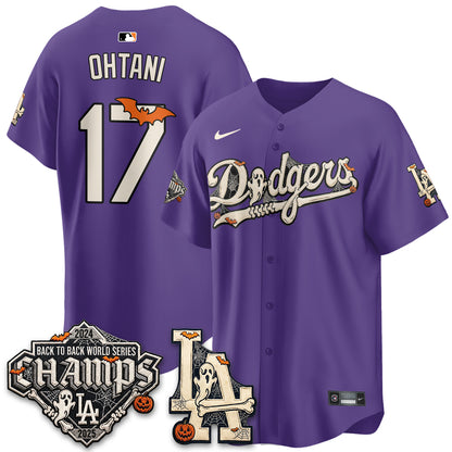 Los Angeles Dodgers Halloween 2026 Vapor Jersey - Stitched