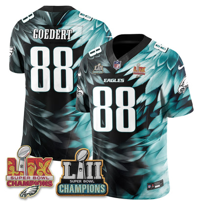 Philadelphia Eagles Fangear Edition Vapor Jersey - Stitched-NHM