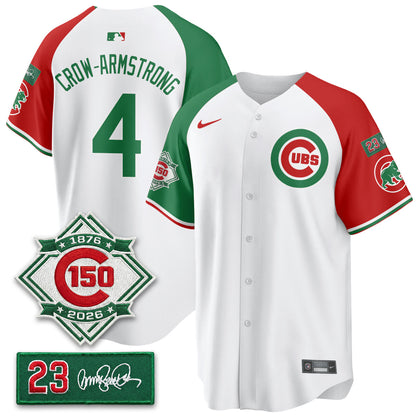 CHC Limited Mexico Jersey - 150th Anniversary + Ryne Sandberg Tribute Patch All Stitched