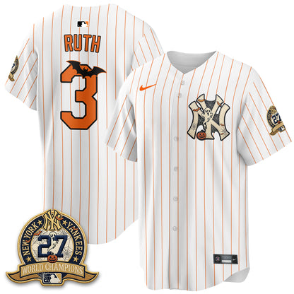 New York Yankees Halloween 2026 Vapor Limited Jersey - Stitched