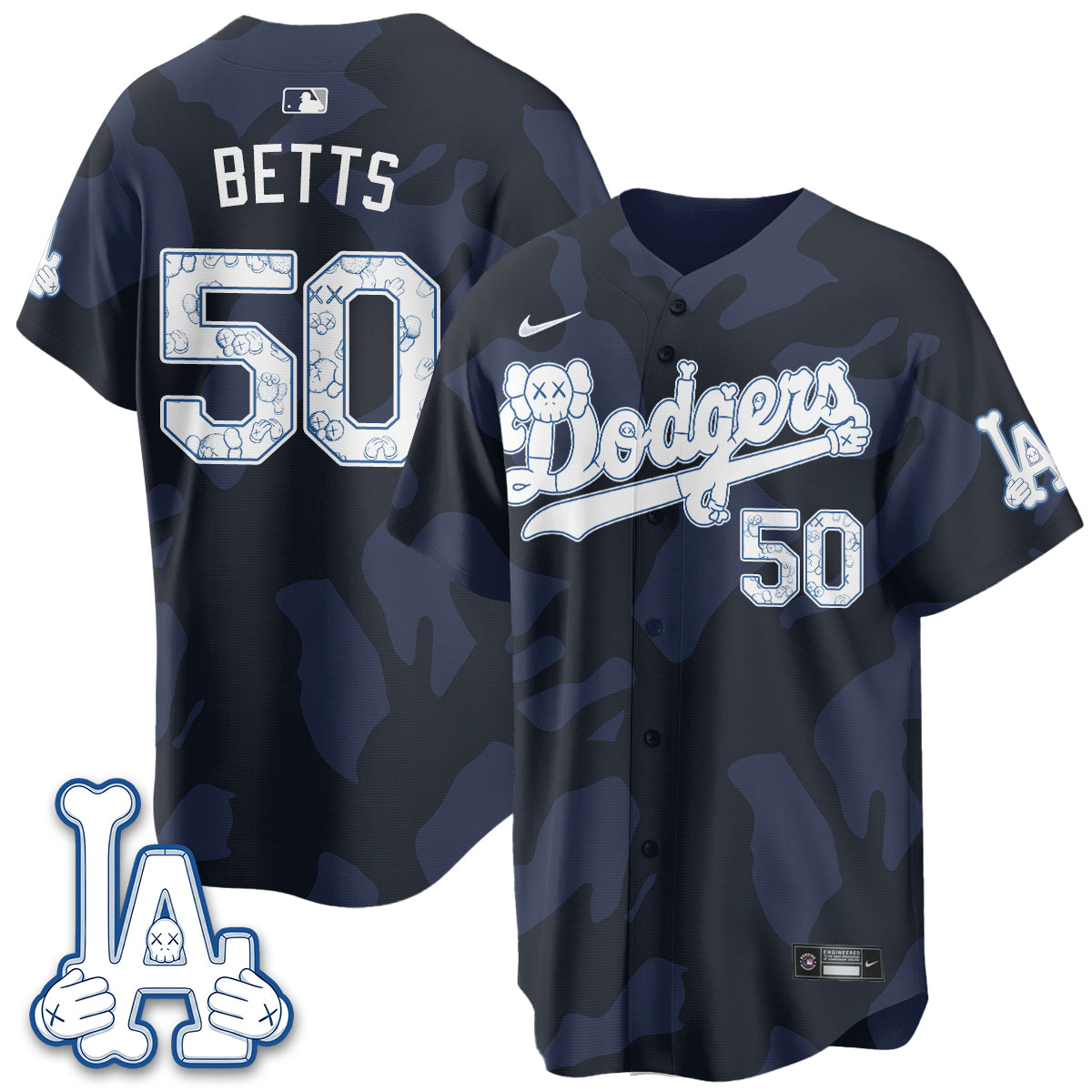 Los Angeles Dodgers x KAWS Edition Vapor Jersey V2- Stitched