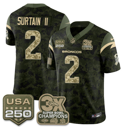 DEN 2026 Salute to Service Edition Vapor Jersey - Stitched