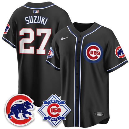 CHC 150th Anniversary Black Out Style Vapor Premier Limited Jersey - Stitched