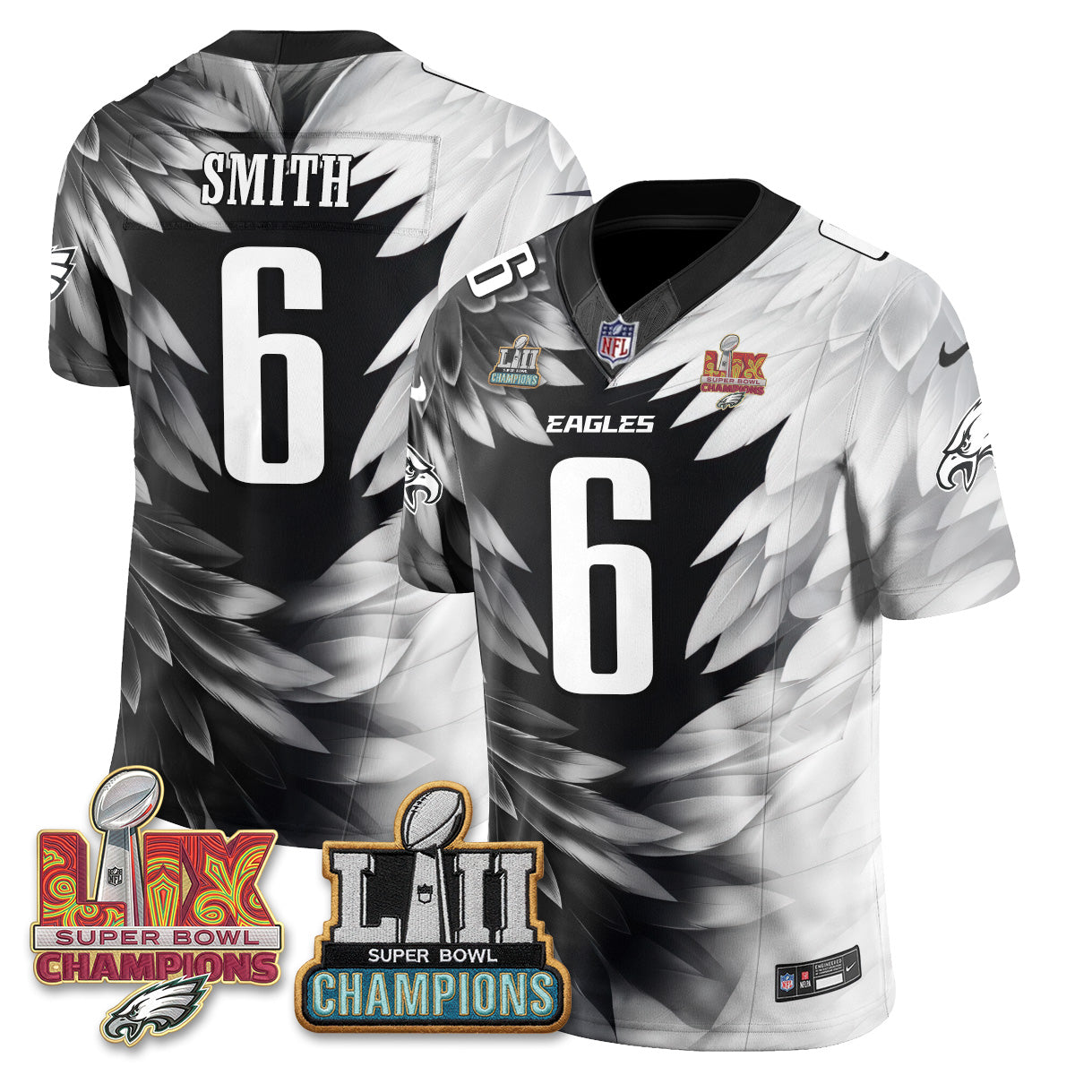 Philadelphia Eagles Fangear Edition Vapor Jersey - Stitched-NHM