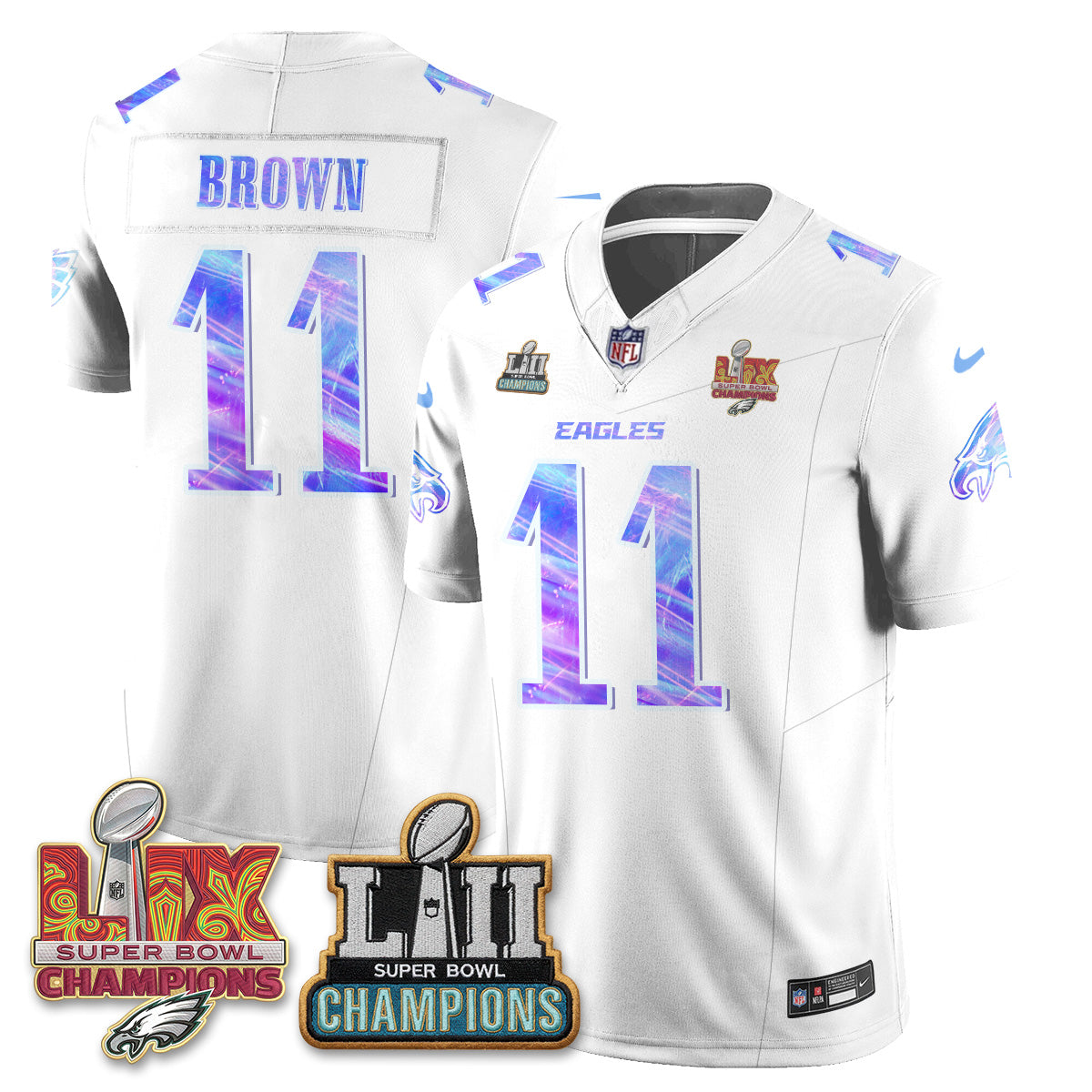 Philadelphia Eagles Fangear Edition Vapor Jersey - Stitched-NHM
