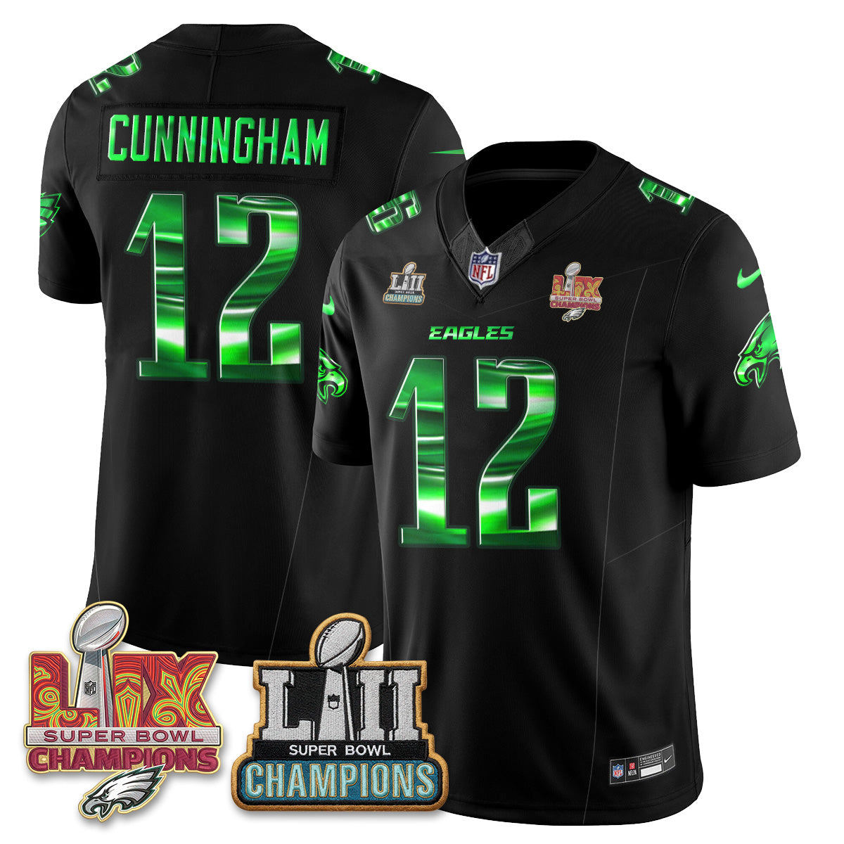 Philadelphia Eagles Fangear Edition Vapor Jersey - Stitched-NHM