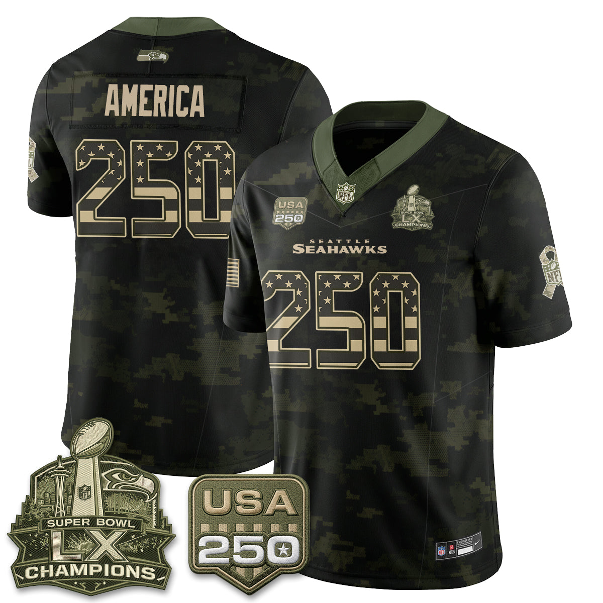 SEA 2026 Salute to Service Edition Vapor Jersey - Stitched