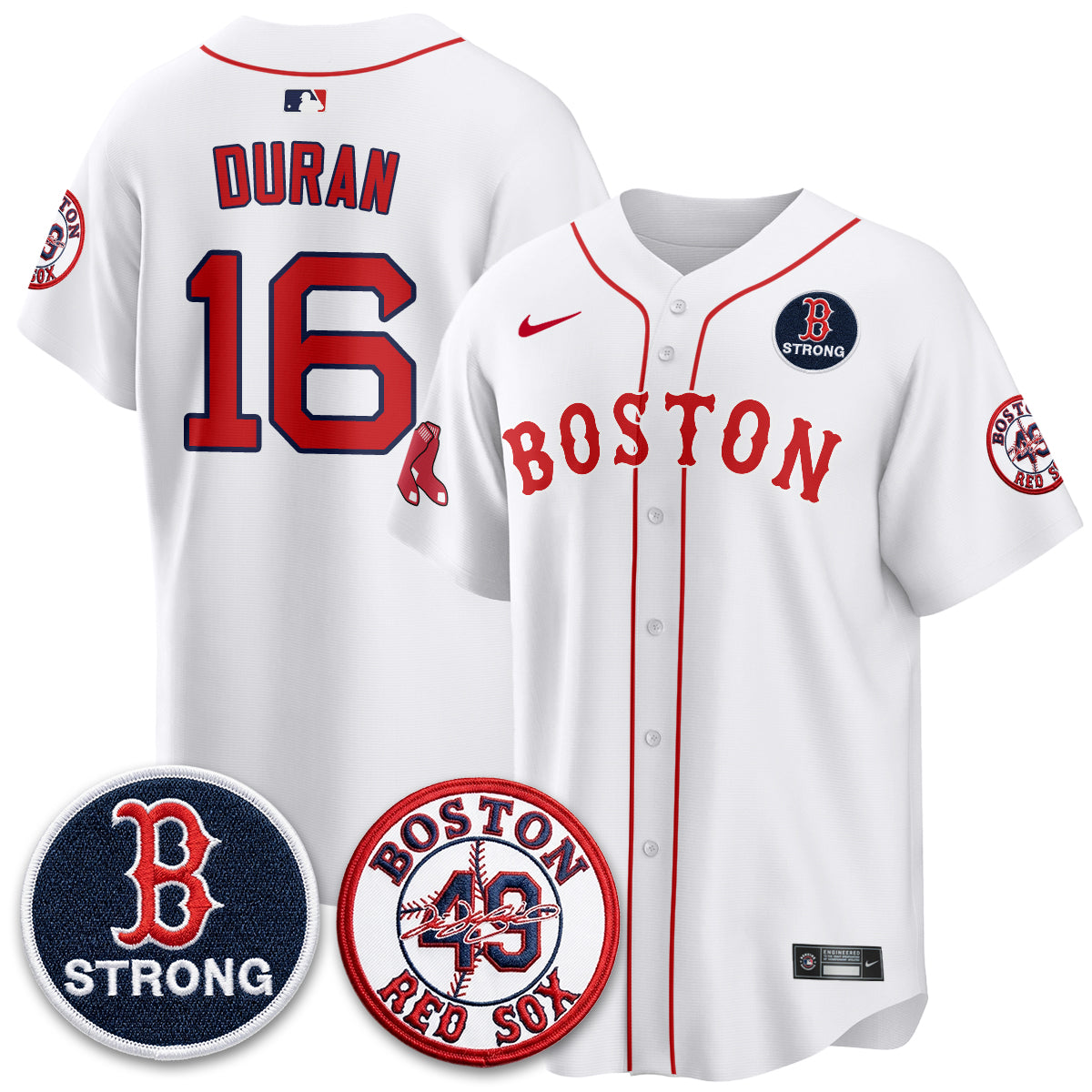 BOS Tim Wakefield Memorial Patch Vaper Premier Limited Jersey - Stitched V2