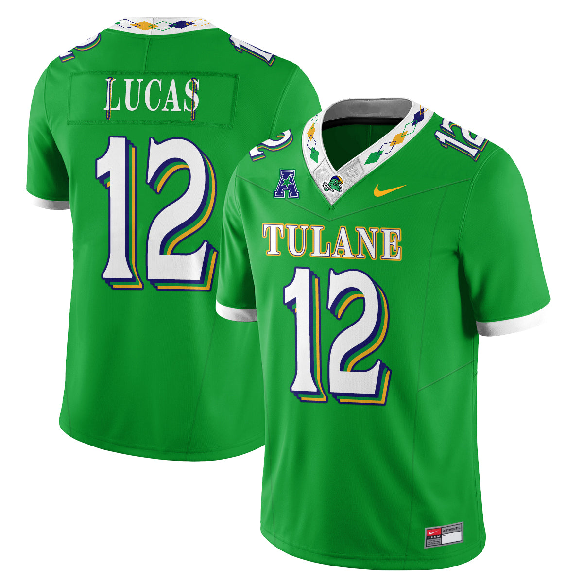 Tulane Green Wave 2026 City Football Vapor Jersey - Stitched