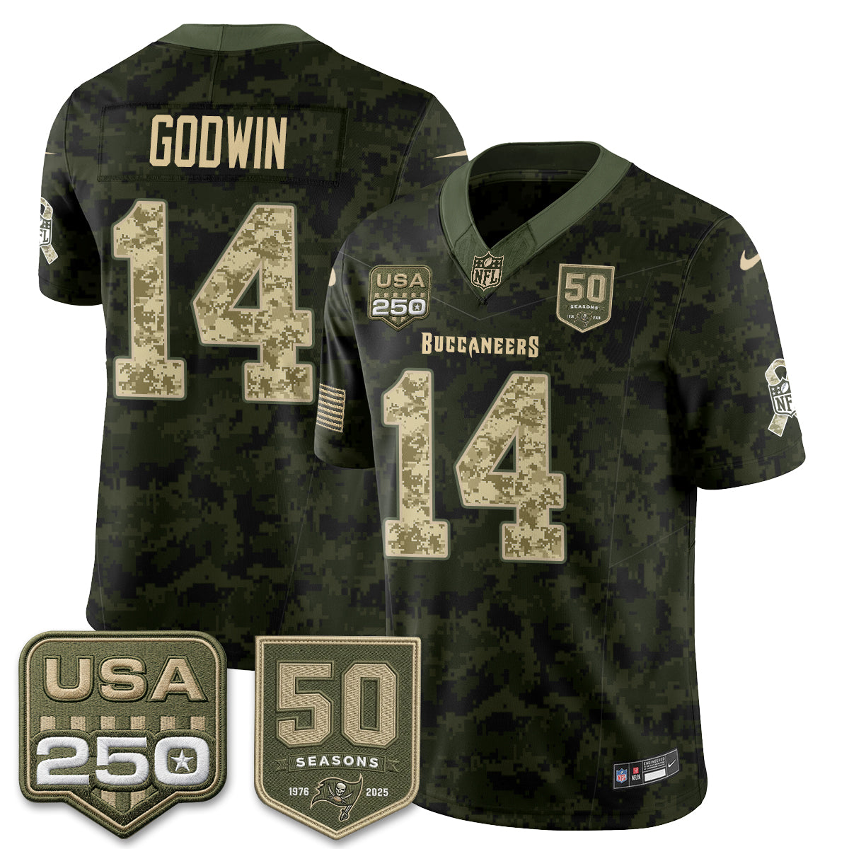 TB 2026 Salute to Service Edition Vapor Jersey - Stitched
