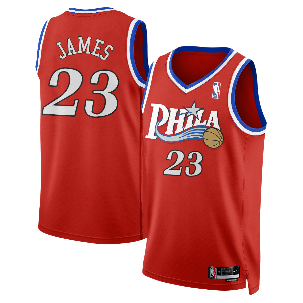 Philadelphia 76ers LeBron James #23 Vapor Jersey - Stitched