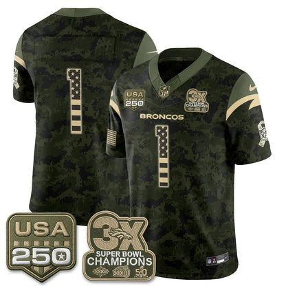 DEN 2026 Salute to Service Edition Vapor Jersey - Stitched