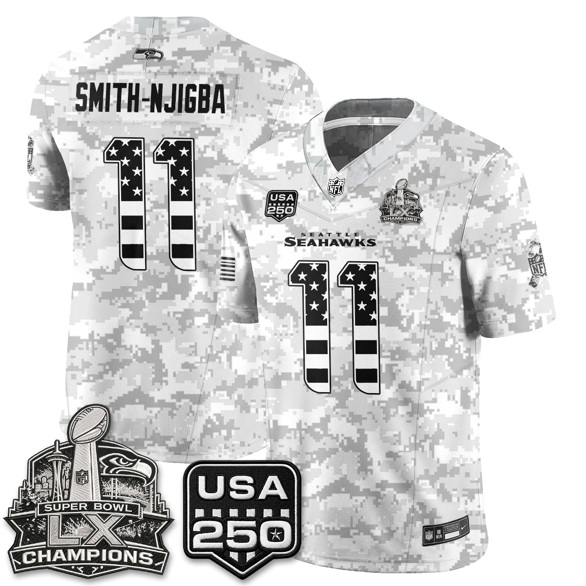 SEA 2026 Salute to Service Edition Vapor Jersey - Stitched