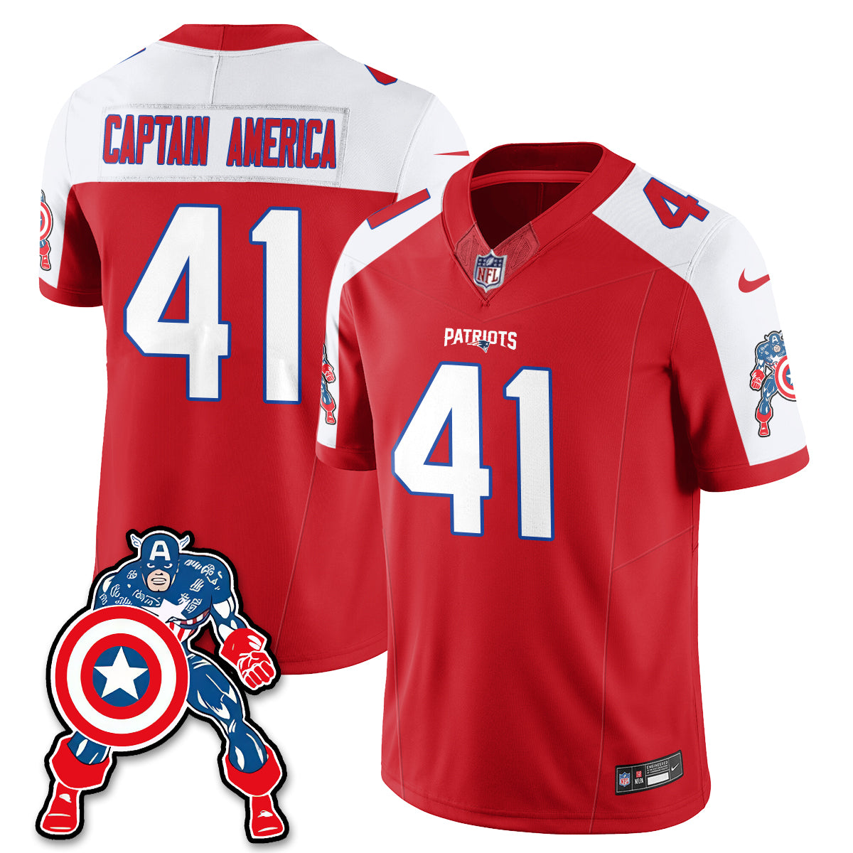 NE x Vibranium Shield Edition Vapor Jersey - Stitched