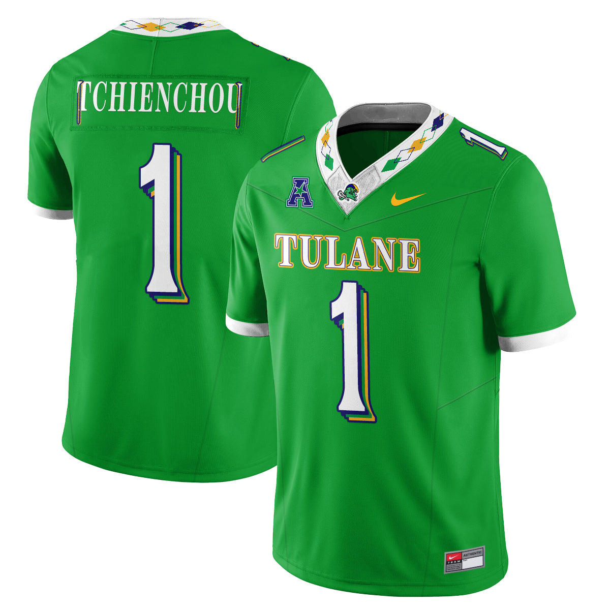 Tulane Green Wave 2026 City Football Vapor Jersey - Stitched
