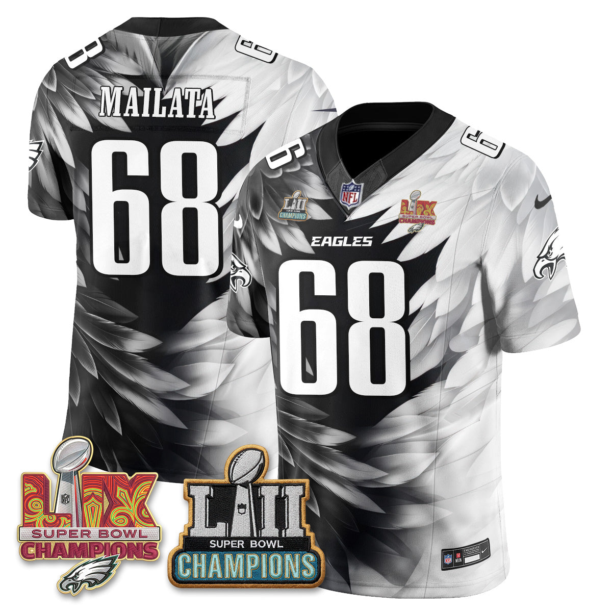 Philadelphia Eagles Fangear Edition Vapor Jersey - Stitched-NHM