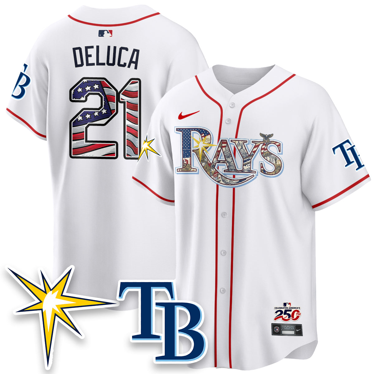TB Independence Day USA 2026 Vapor Limited Jersey - Stitched