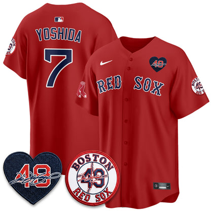 BOS Tim Wakefield Memorial Patch Vaper Premier Limited Jersey - Stitched