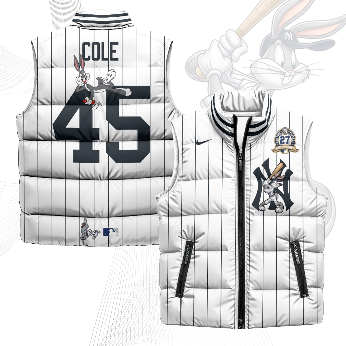 New York Yankees Edition Unisex Puffer Vest - Printed
