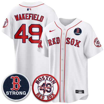 BOS Tim Wakefield Memorial Patch Vaper Premier Limited Jersey - Stitched V2