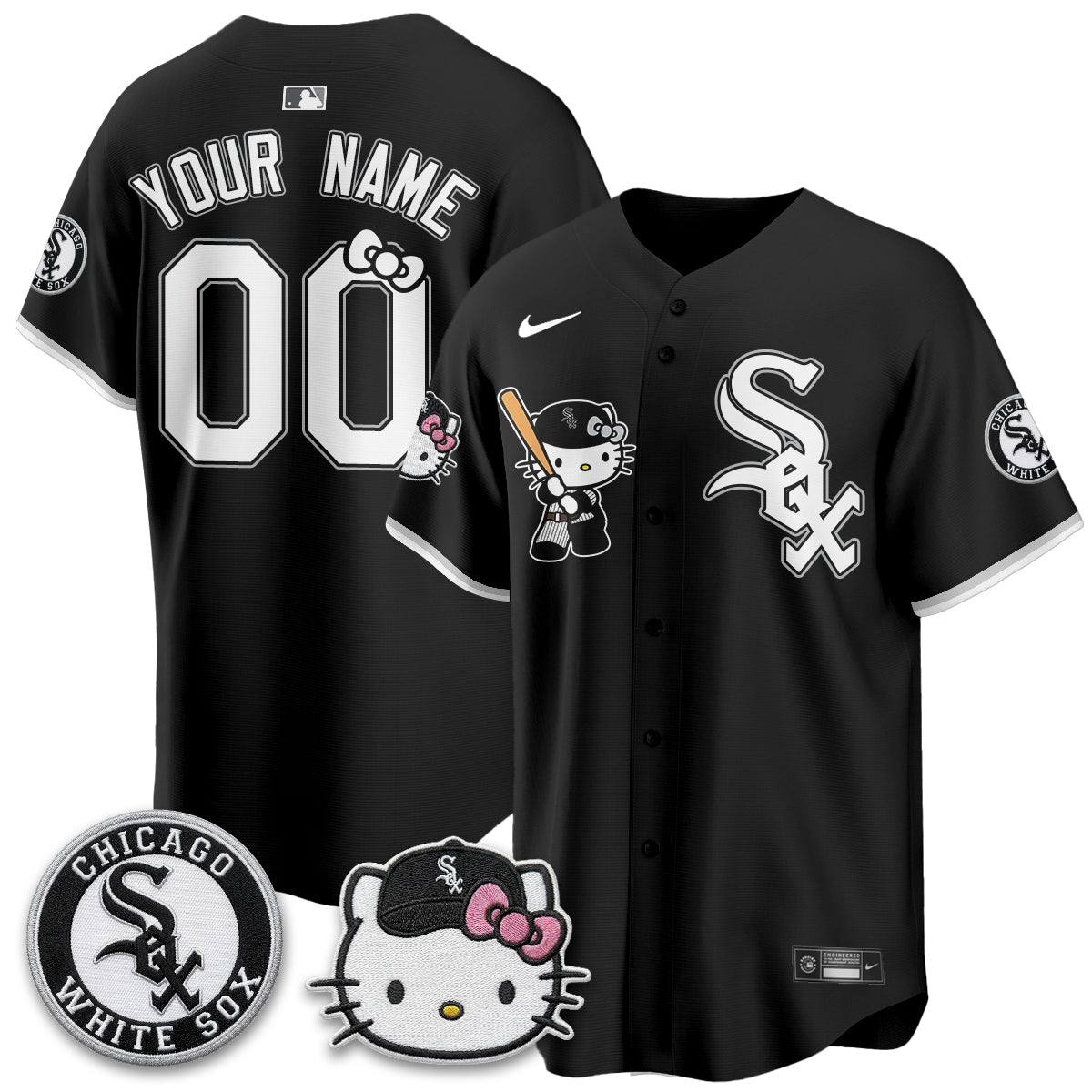 Chicago White Sox x Meow KT Vapor Custom Jersey - Stitched