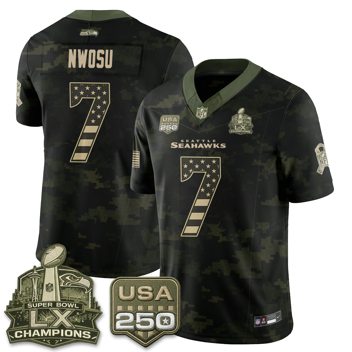 SEA 2026 Salute to Service Edition Vapor Jersey - Stitched