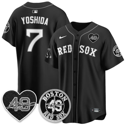 BOS Tim Wakefield Memorial Patch Vaper Premier Limited Jersey - Stitched