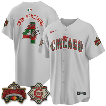 Chicago Cubs A Nightmare on Wrigley Field Edition Vapor Jersey - Stitched-NHM