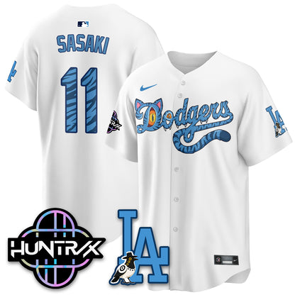 Los Angeles Dodgers x K-Pop Demon Hunters 2026 Vapor Jersey - Stitched