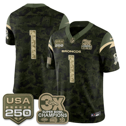 DEN 2026 Salute to Service Edition Vapor Jersey - Stitched