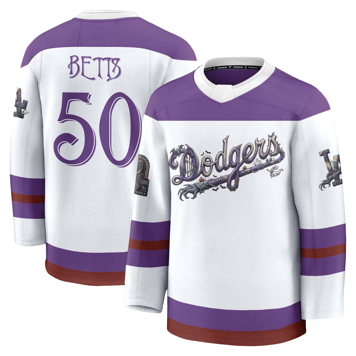 LAD Nightmare Halloween Edition Hockey Jersey - Printed
