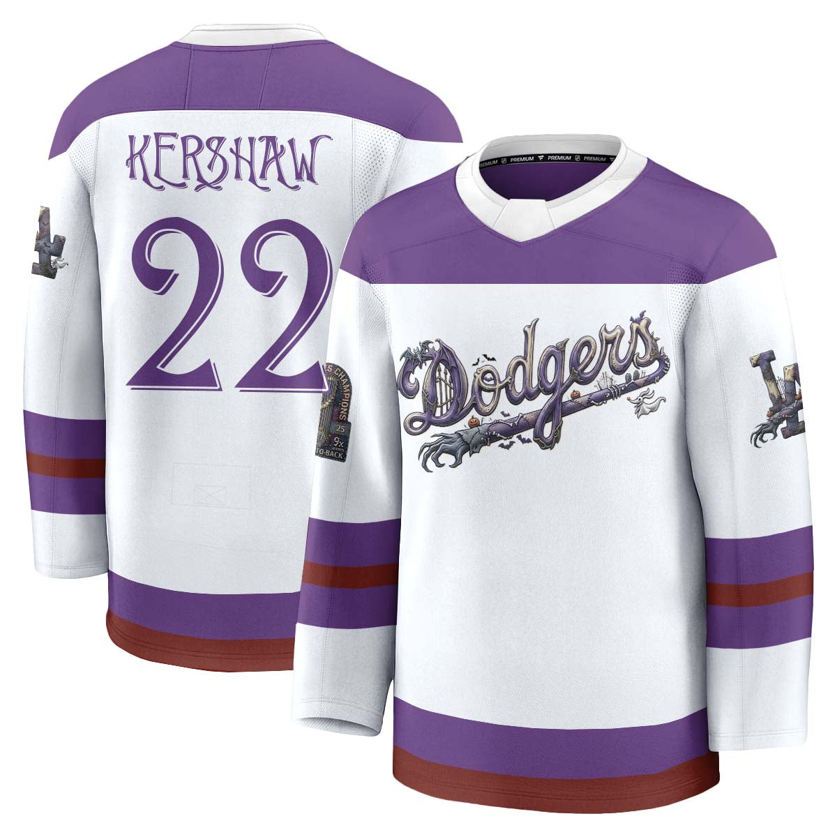 LAD Nightmare Halloween Edition Hockey Jersey - Printed