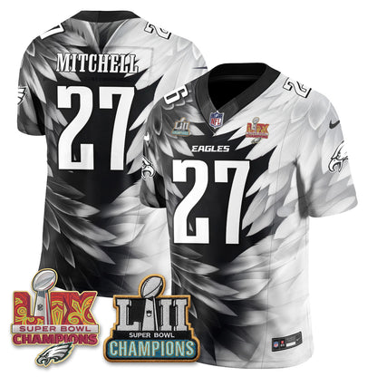 Philadelphia Eagles Fangear Edition Vapor Jersey - Stitched-NHM