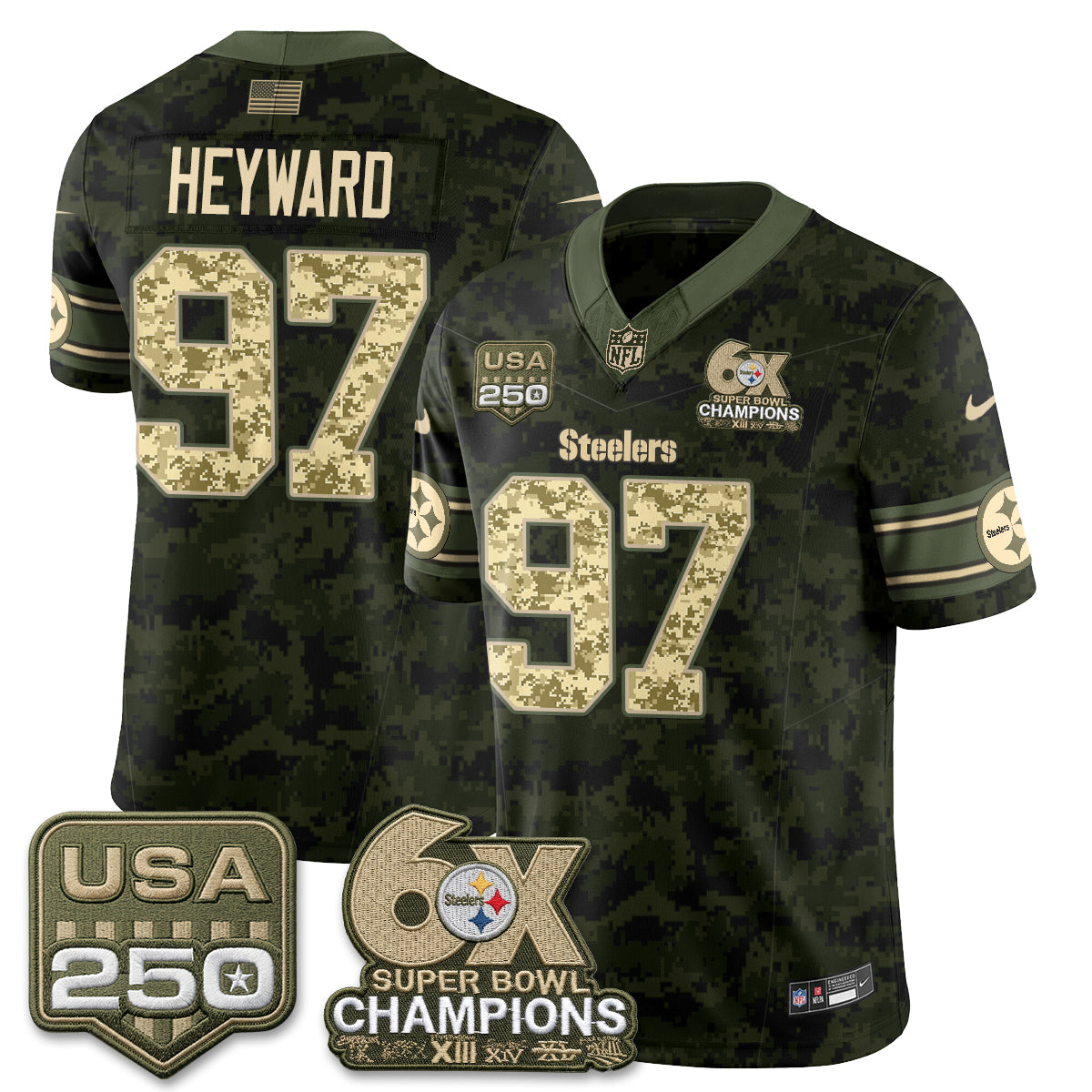 PIT 2026 Salute to Service Edition Vapor Jersey V2- Stitched