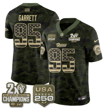 LAR 2026 Salute To Service Vapor Jersey - Stitched