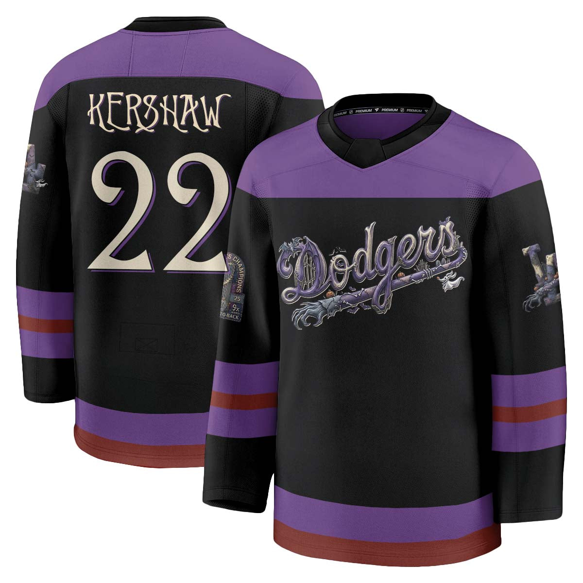 LAD Nightmare Halloween Edition Hockey Jersey - Printed