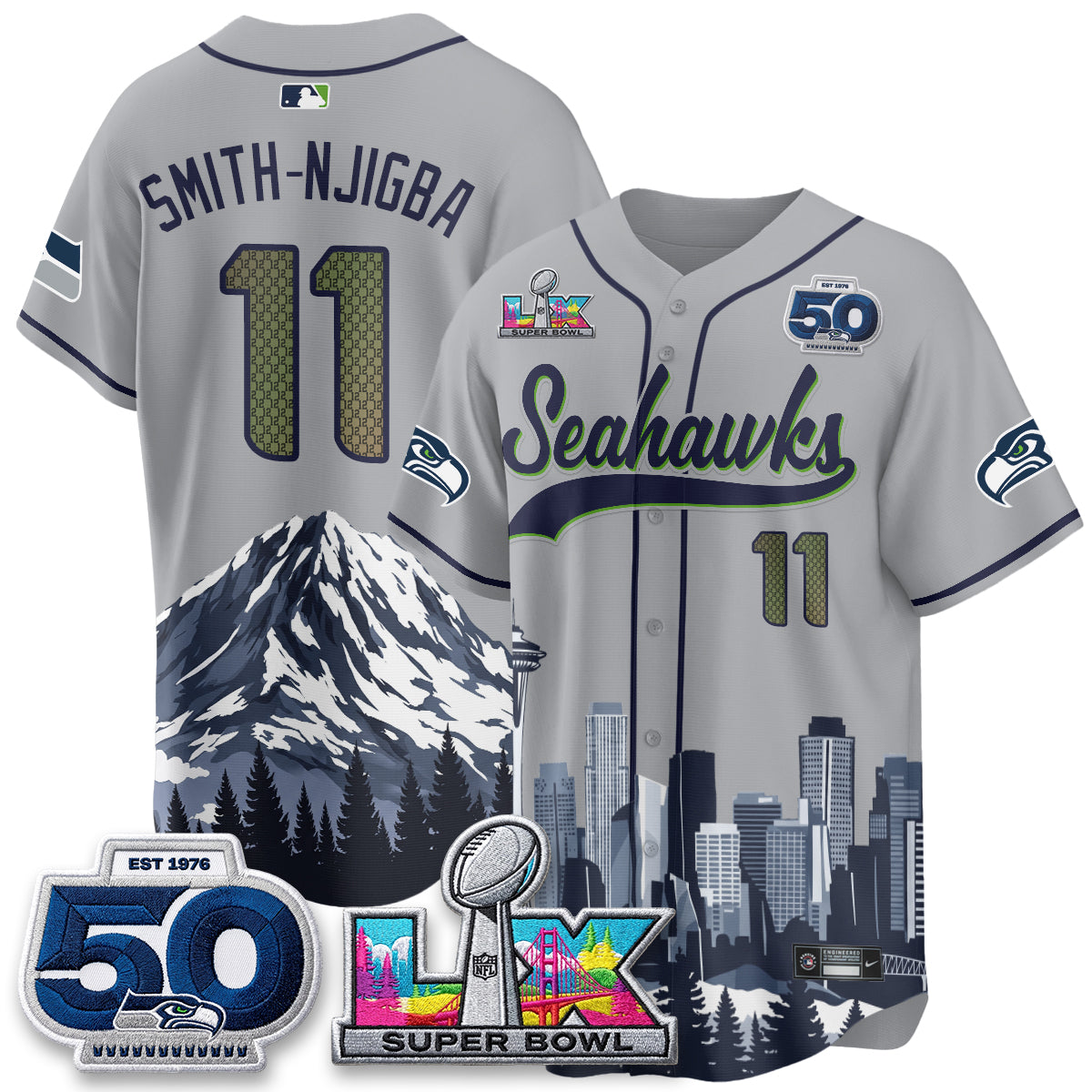 SEA City Edition Vapor Baseball Jersey - Stitch