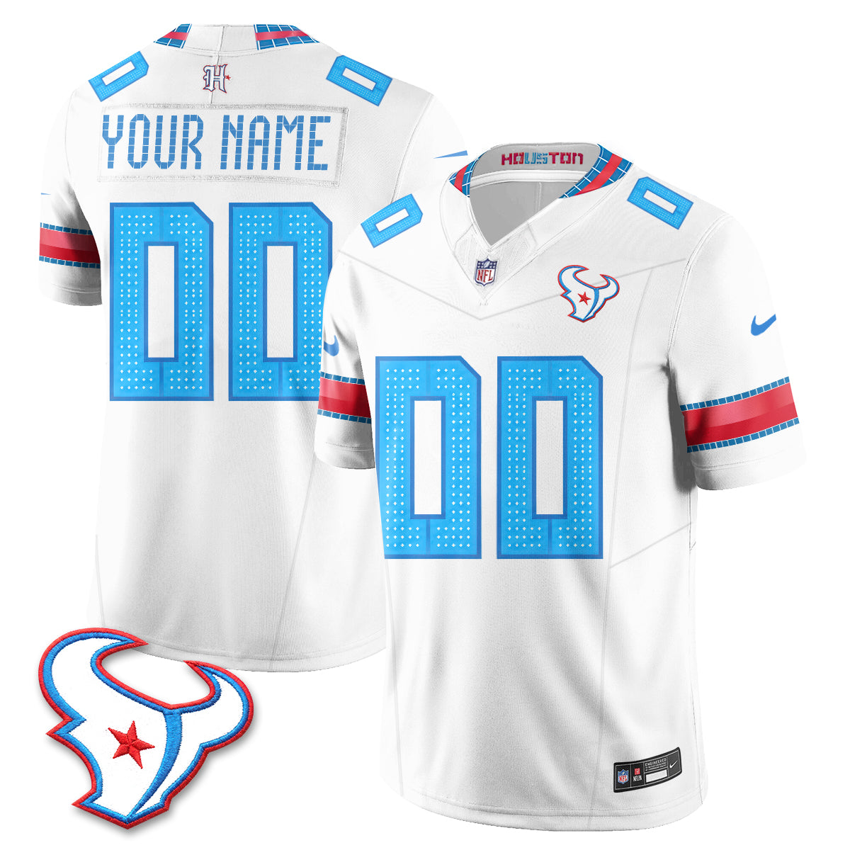 HOU 2026 Rivalries Vapor Custom Jersey - Stitched