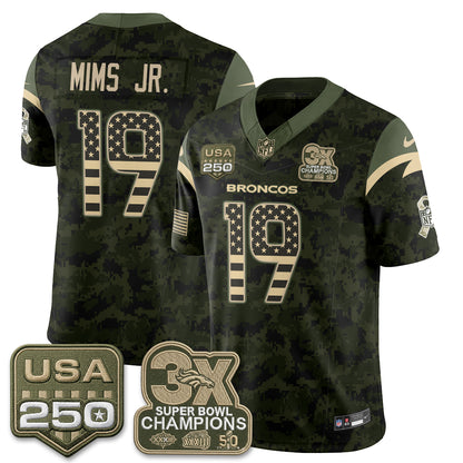 DEN 2026 Salute to Service Edition Vapor Jersey - Stitched