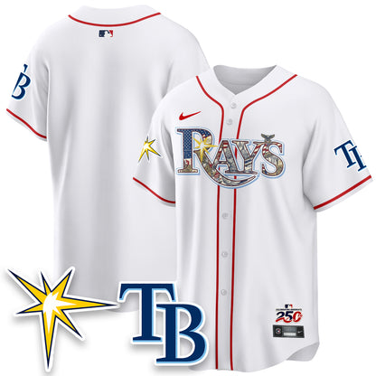 Tampa Bay Rays Independence Day USA 2026 Vapor Limited Jersey - Stitched